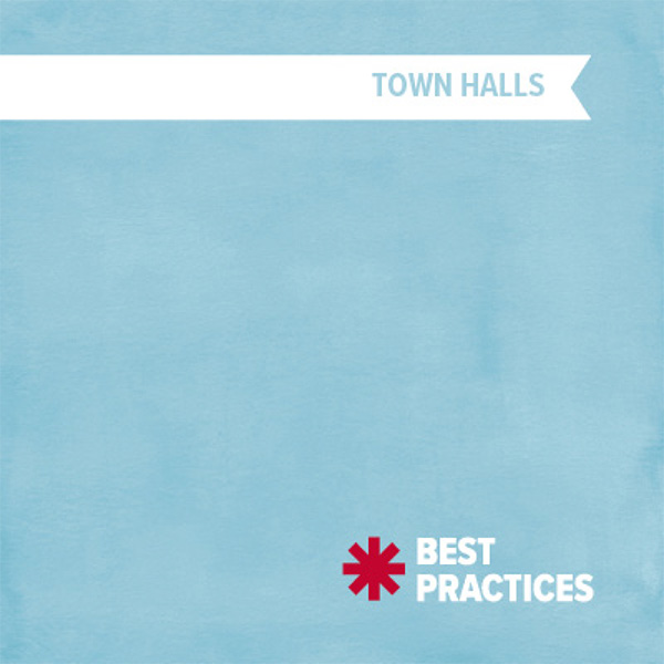 Best Practices - Town Halls